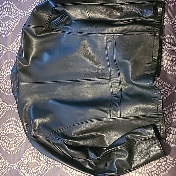 DANIER Men's Leather Biker Jacket. - Picture 4 of 12